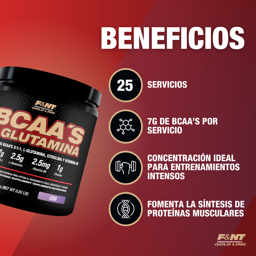 BCAA’s & Glutamina
 Uva