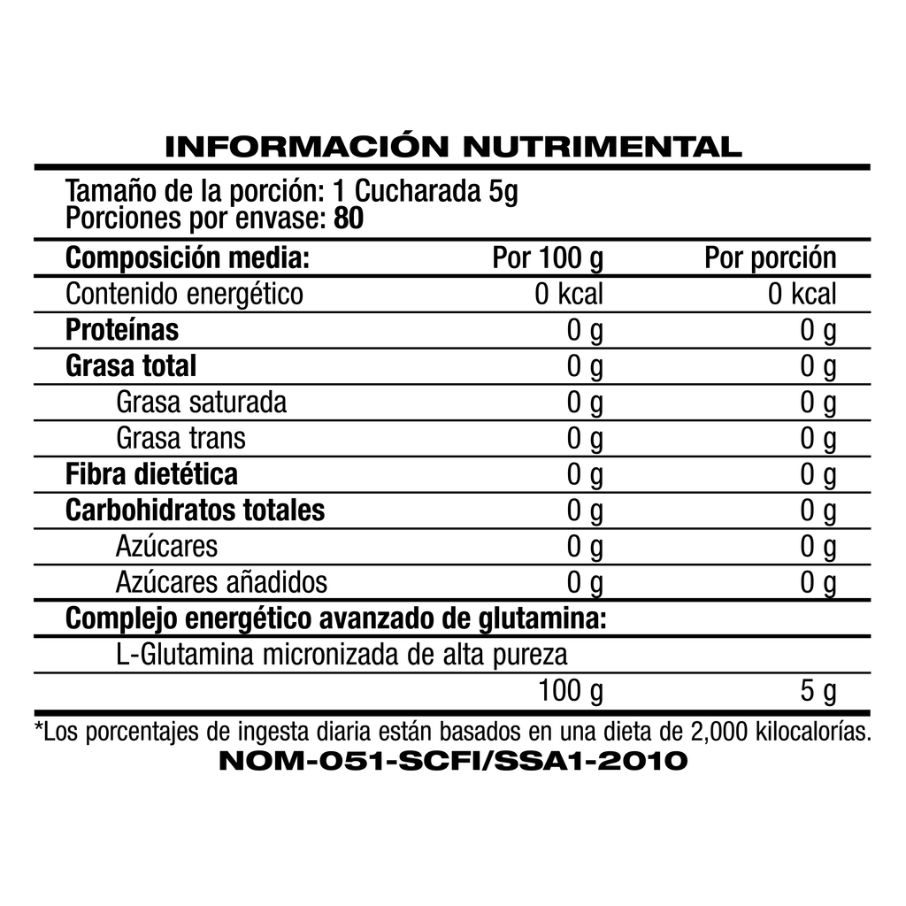L-Glutamina Micronizada Natural