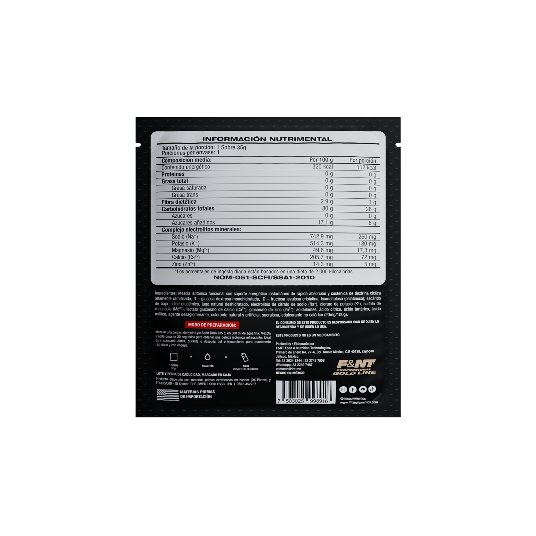 HydroLyte Sport Drink Naranja